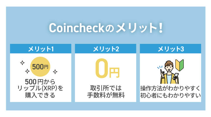 Coincheckのメリット