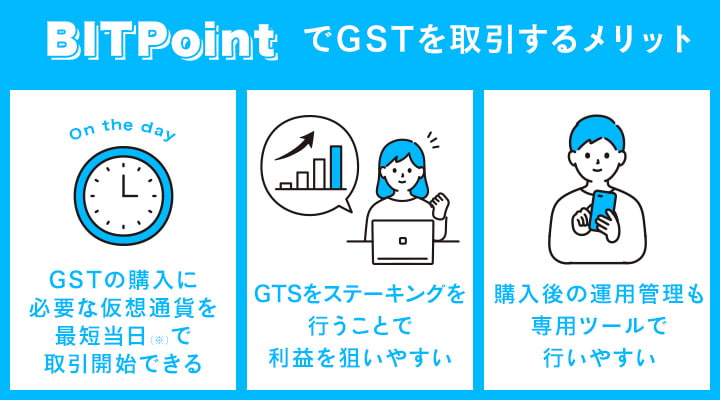 BITPointでGSTを取引するメリット