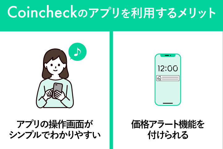 Coincheckのアプリを利用するメリット