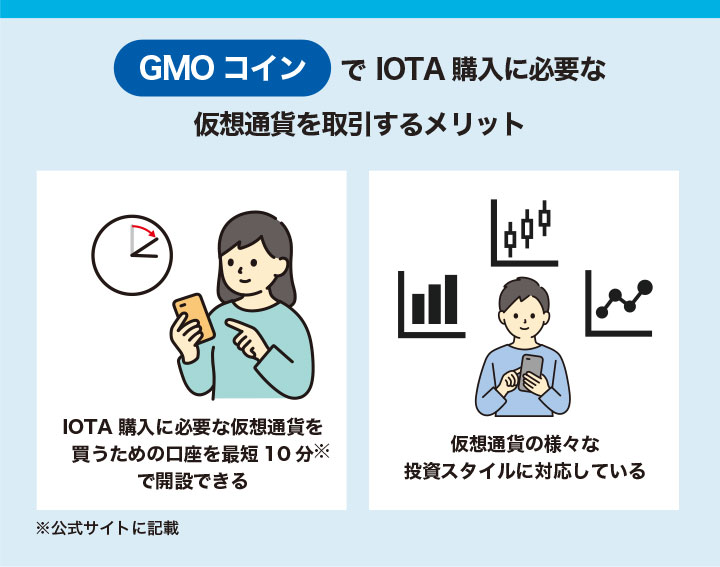 GMOコインでIOTA購入に必要な仮想通貨を取引するメリット