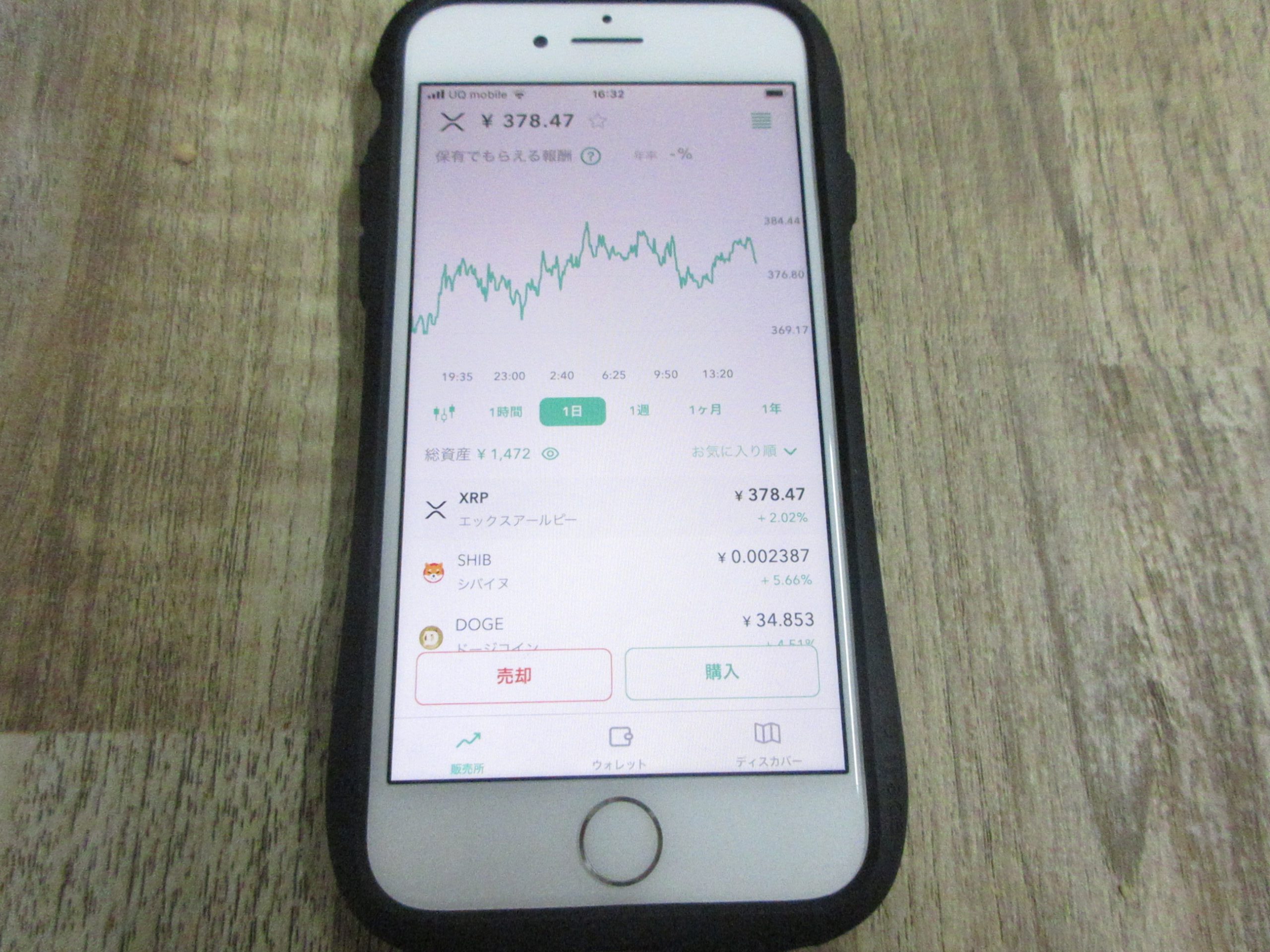 Coincheckの販売所画面